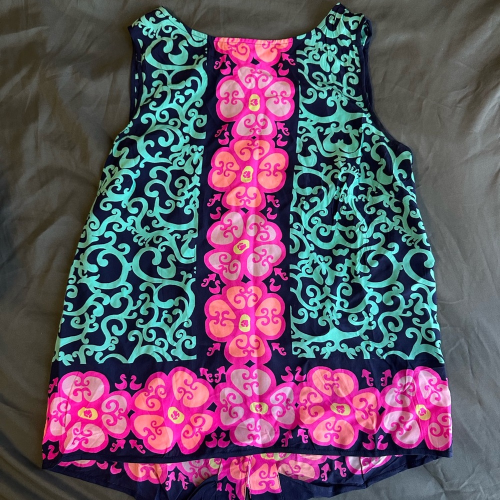 Pink and blue Lilly Pulitzer top